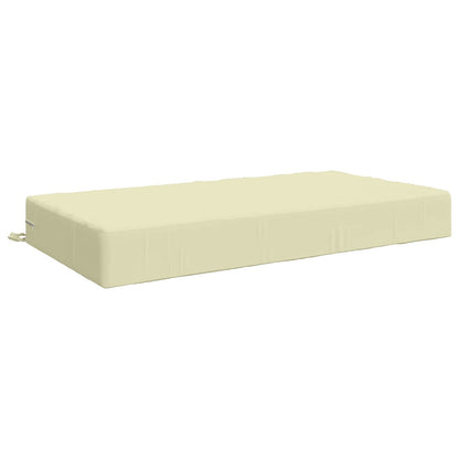 vidaXL Seat Cushion SOEST 100% Polyester Cream 120 x 60 x 15 cm