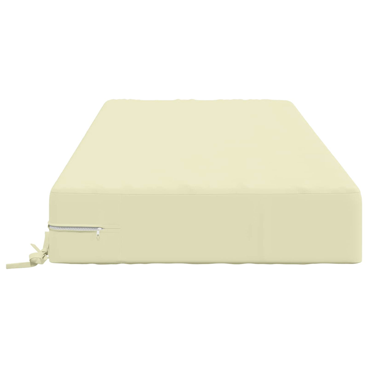 vidaXL Seat Cushion SOEST 100% Polyester Cream 120 x 60 x 15 cm
