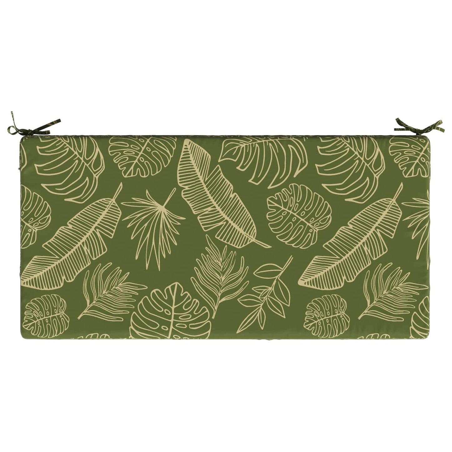 vidaXL Seat Cushion SOEST 100% Polyester Leaf design 120 x 60 x 15 cm