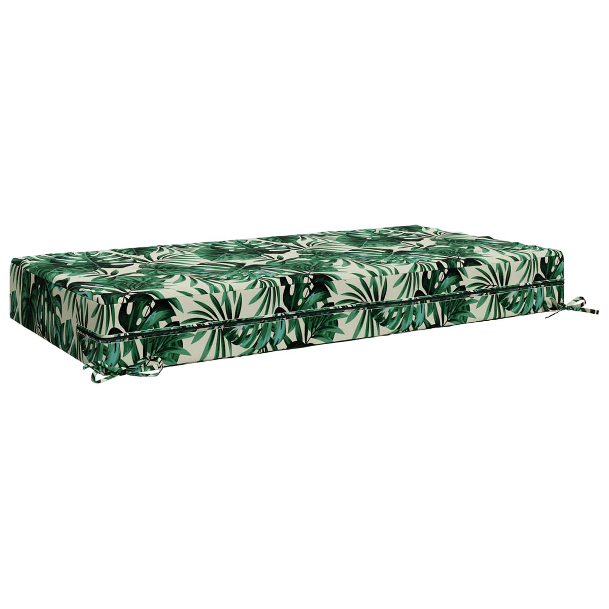 vidaXL Seat Cushion SOEST 100% Polyester Leaf pattern 120 x 60 x 15 cm