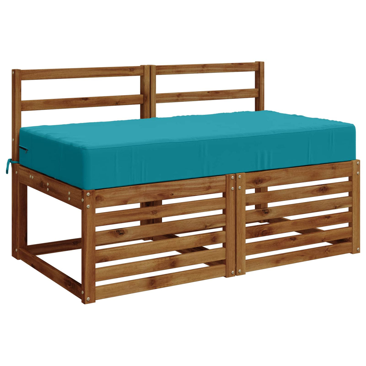 vidaXL Seat Cushion SOEST 100% Polyester Turquoise 120 x 60 x 15 cm