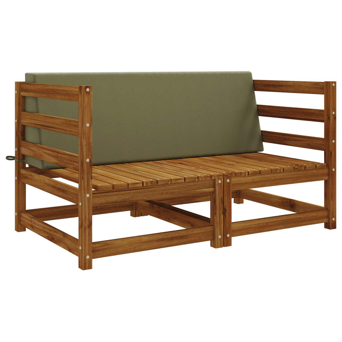 vidaXL Back cushion SOEST 100% Polyester Olive green 120 x 20 x 40 cm