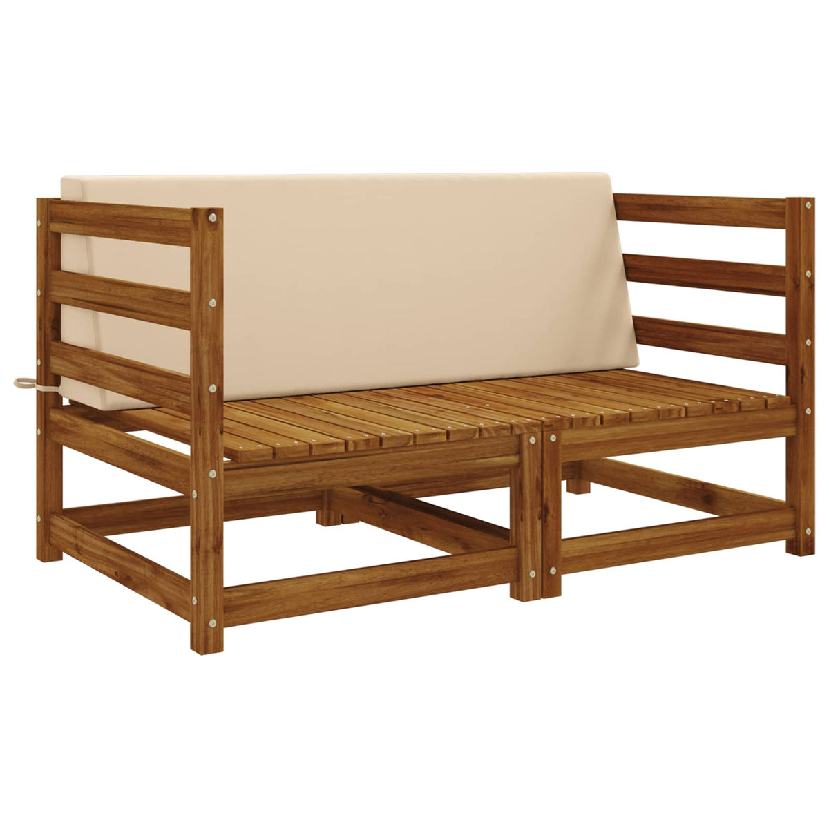 vidaXL Back cushion SOEST 100% Polyester Cream 120 x 20 x 40 cm