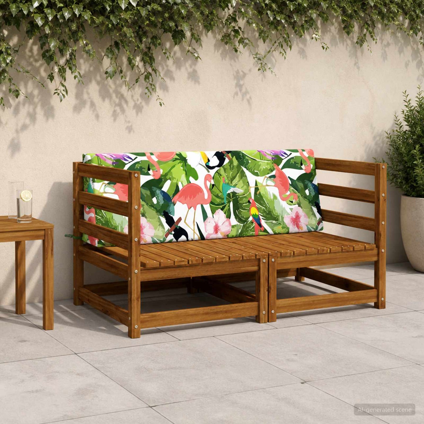 vidaXL Back cushion SOEST 100% Polyester Multicolour 120 x 20 x 40 cm