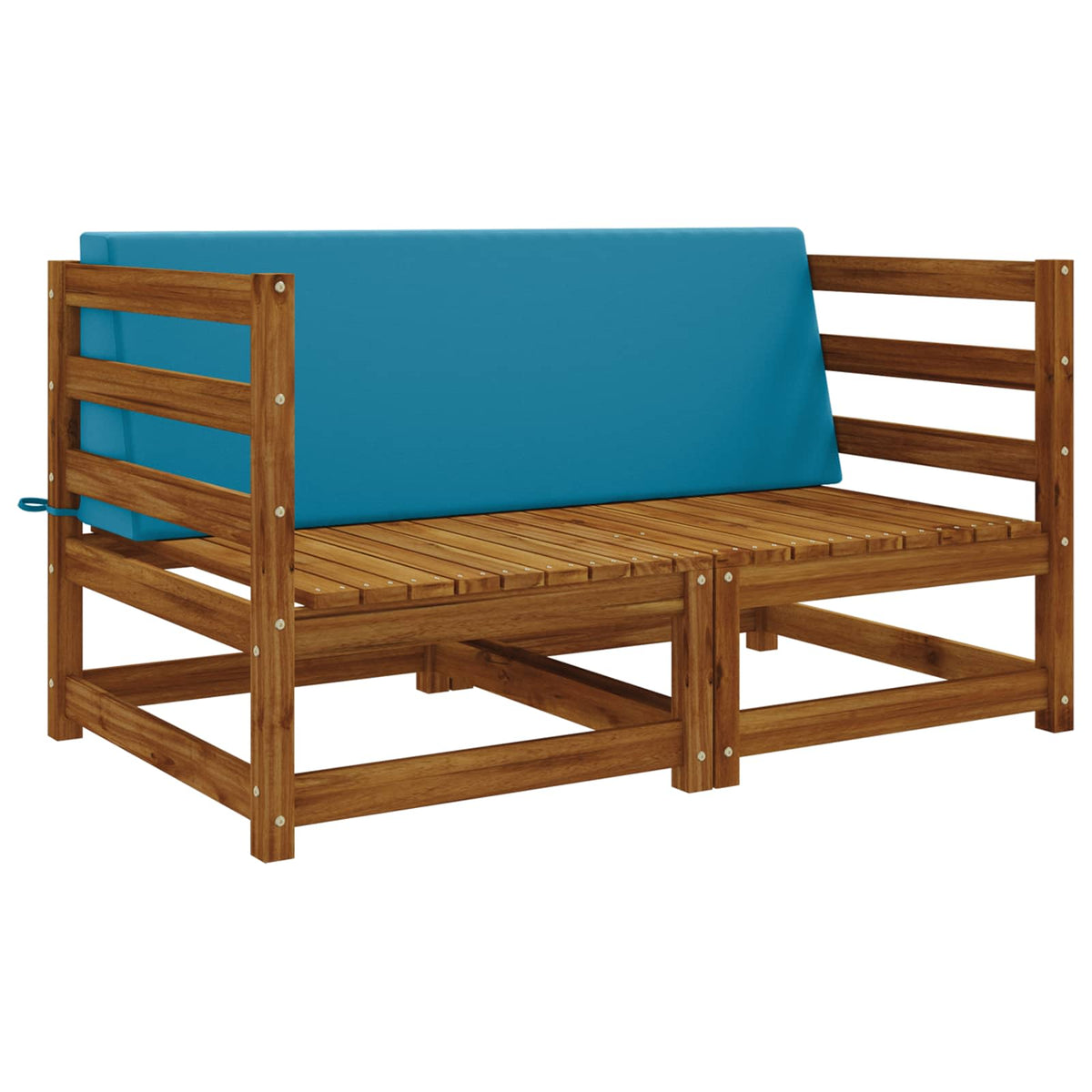 vidaXL Back cushion SOEST 100% Polyester Light blue 120 x 20 x 40 cm