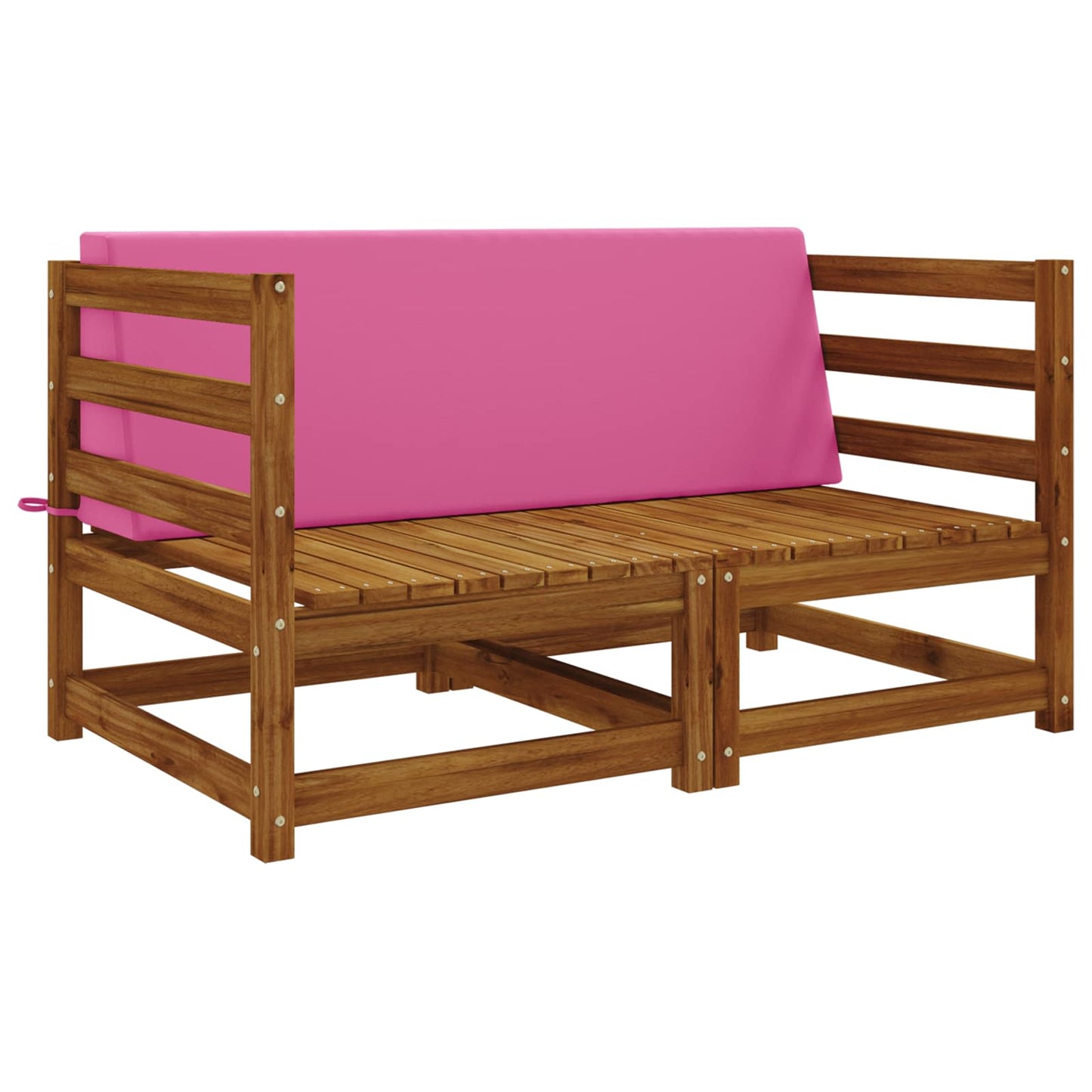vidaXL Back cushion SOEST 100% Polyester Pink 120 x 20 x 40 cm