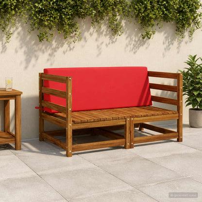 vidaXL Back cushion SOEST 100% Polyester Red 120 x 20 x 40 cm