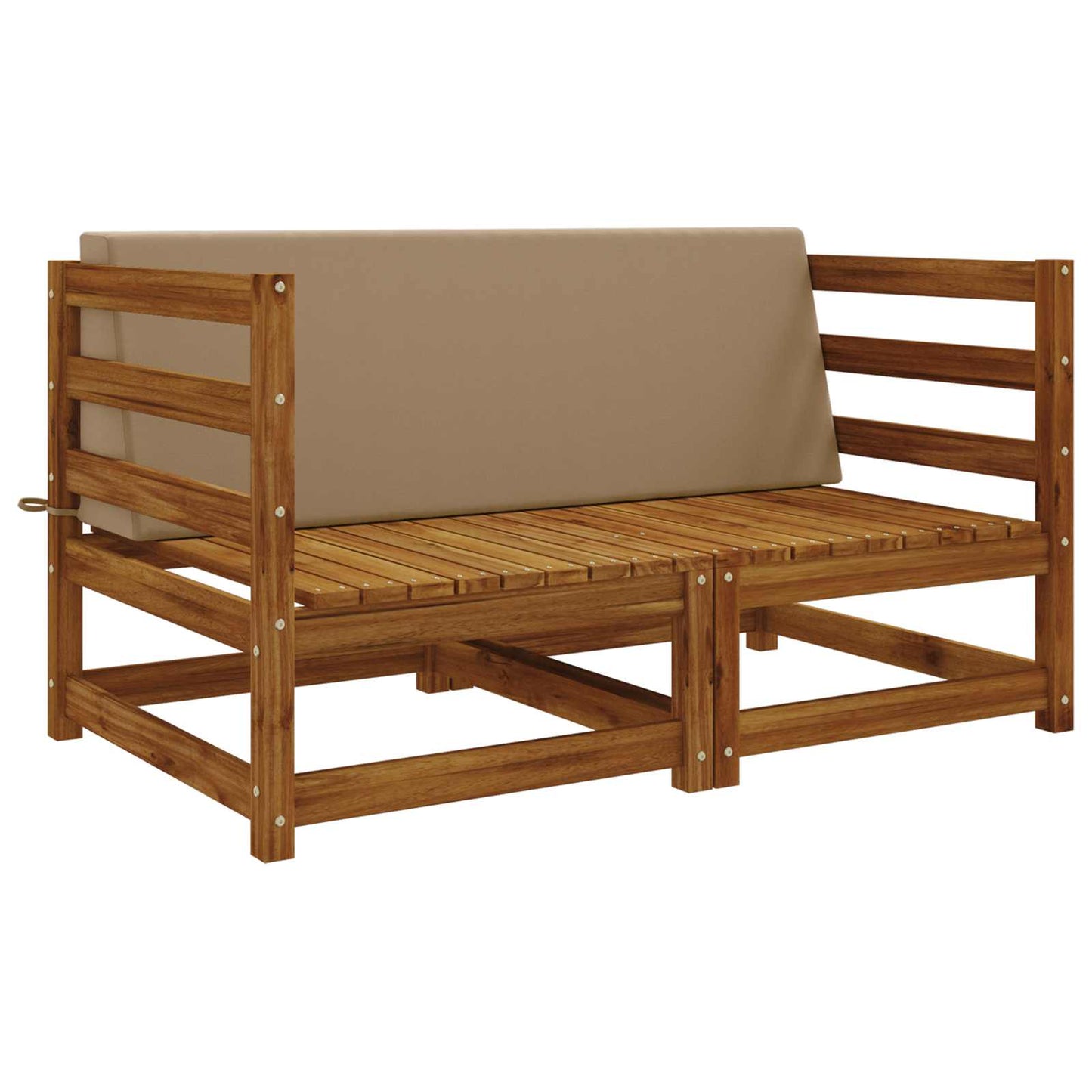 vidaXL Back cushion SOEST 100% Polyester Taupe 120 x 20 x 40 cm