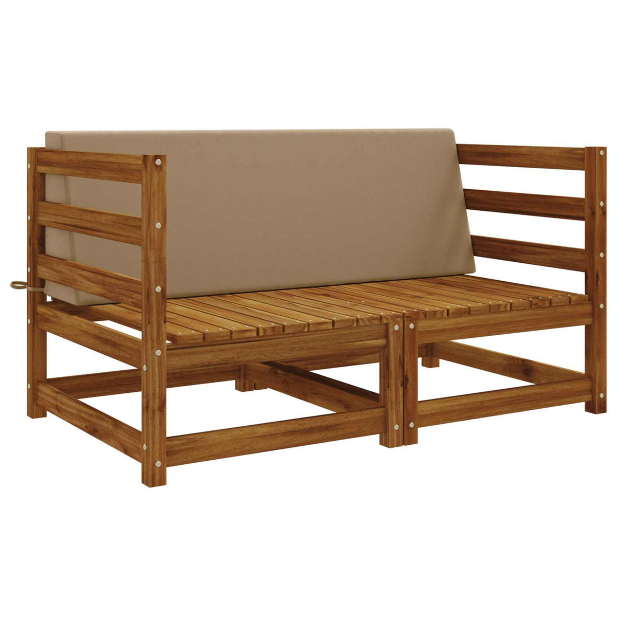 vidaXL Back Cushion SOEST 100% Polyester Taupe 120 x 20 x 40 cm