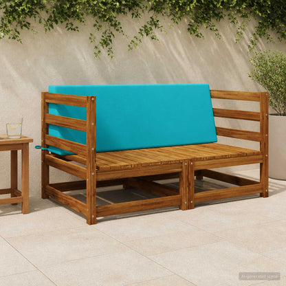 vidaXL Back cushion SOEST 100% Polyester Turquoise 120 x 20 x 40 cm