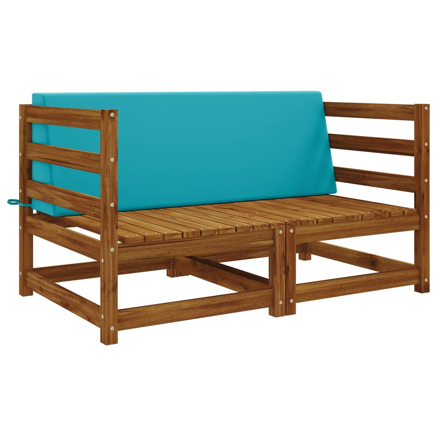 vidaXL Back cushion SOEST 100% Polyester Turquoise 120 x 20 x 40 cm