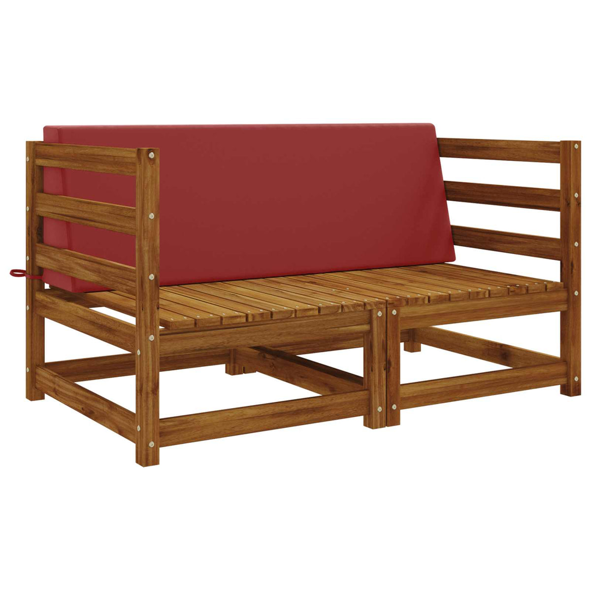 vidaXL Back cushion SOEST 100% Polyester Wine red 120 x 20 x 40 cm