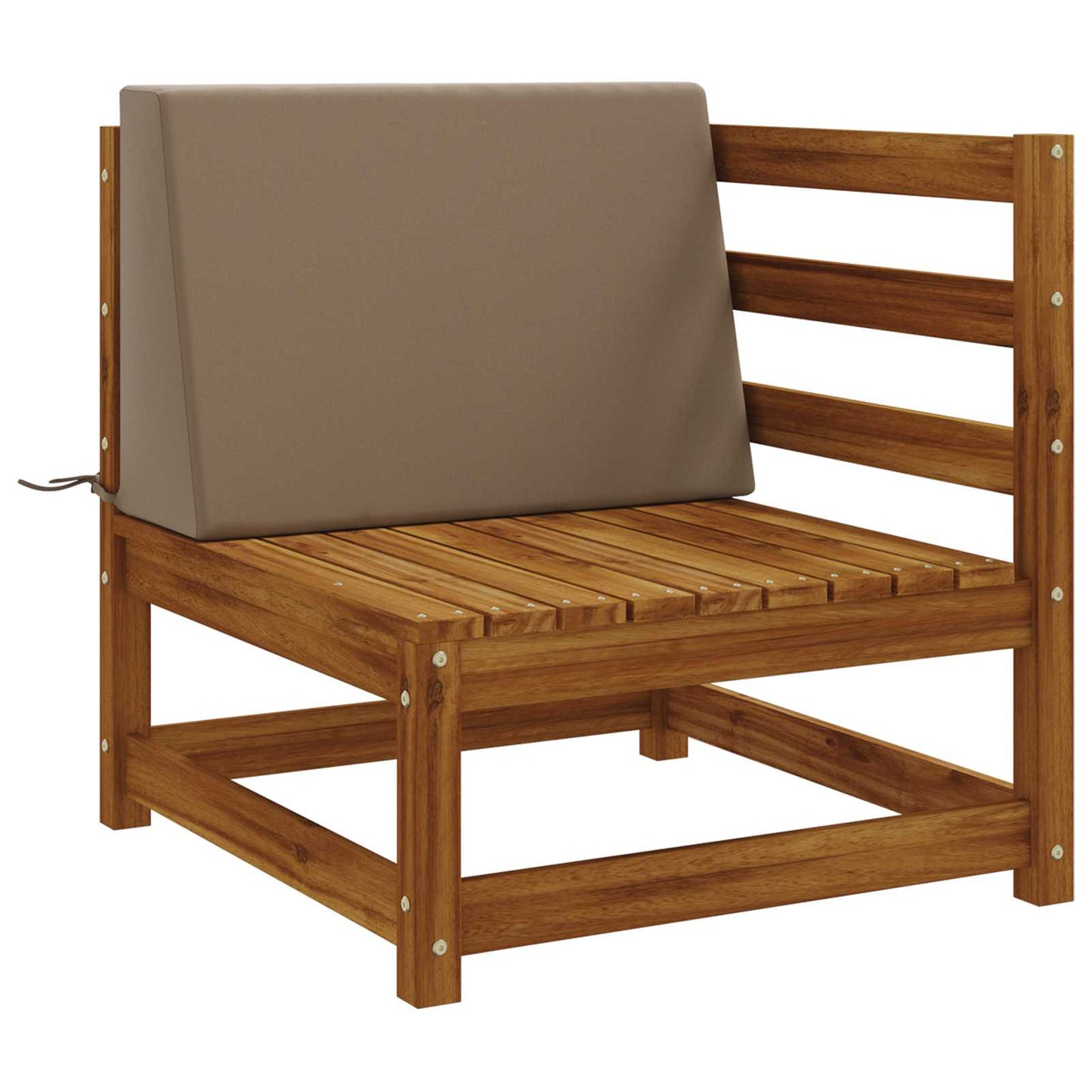 vidaXL Back cushion SOEST 100% Polyester Taupe 60 x 20 x 40 cm