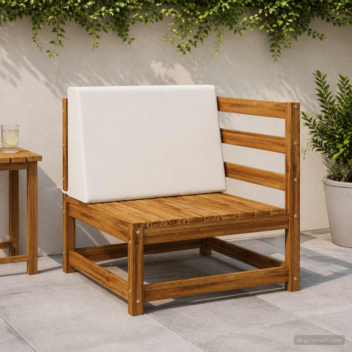 vidaXL Back cushion SOEST 100% Polyester White 60 x 20 x 40 cm