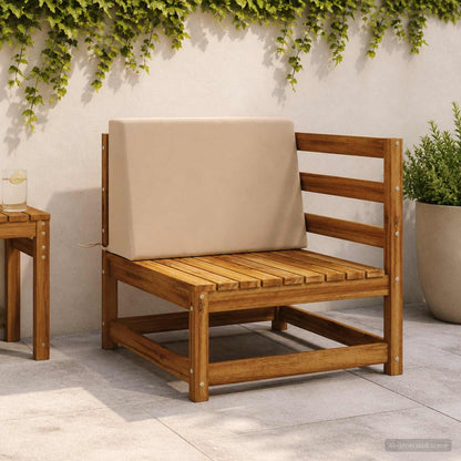 vidaXL Back cushion SOEST 100% Polyester Sand 60 x 20 x 40 cm