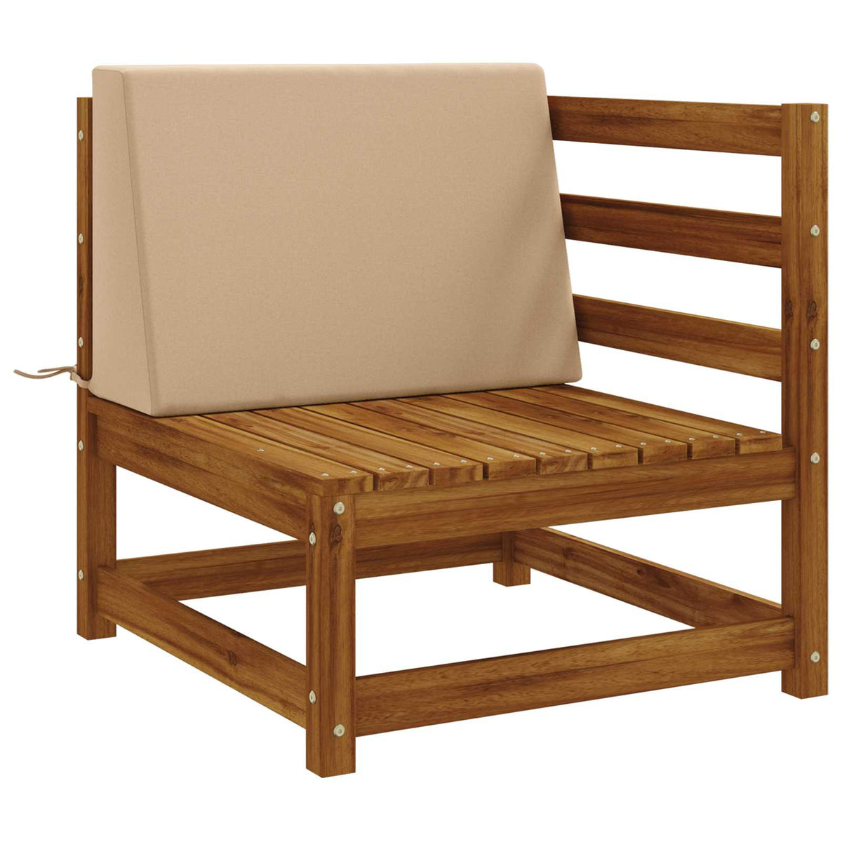 vidaXL Back cushion SOEST 100% Polyester Sand 60 x 20 x 40 cm
