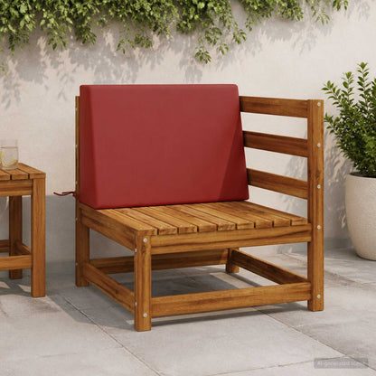 vidaXL Back cushion SOEST 100% Polyester Red 60 x 20 x 40 cm