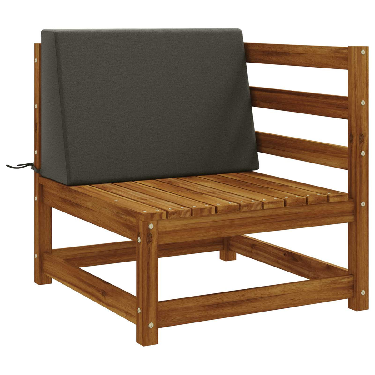 vidaXL Back cushion SOEST 100% Polyester Anthracite 60 x 20 x 40 cm