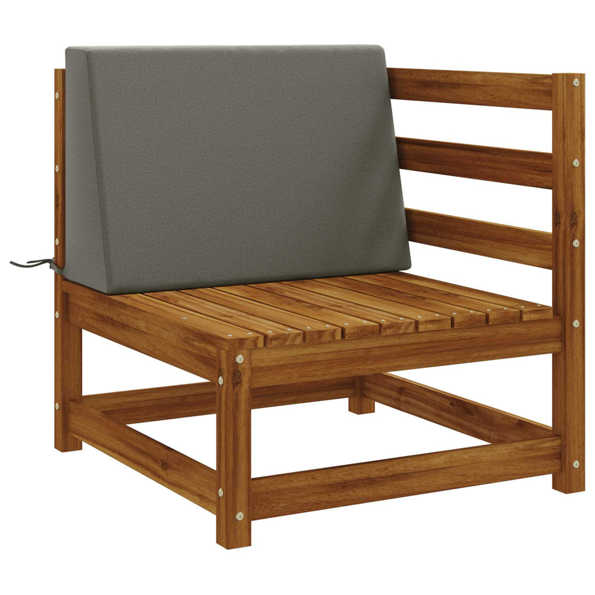 vidaXL Back cushion SOEST 100% Polyester Grey 60 x 20 x 40 cm