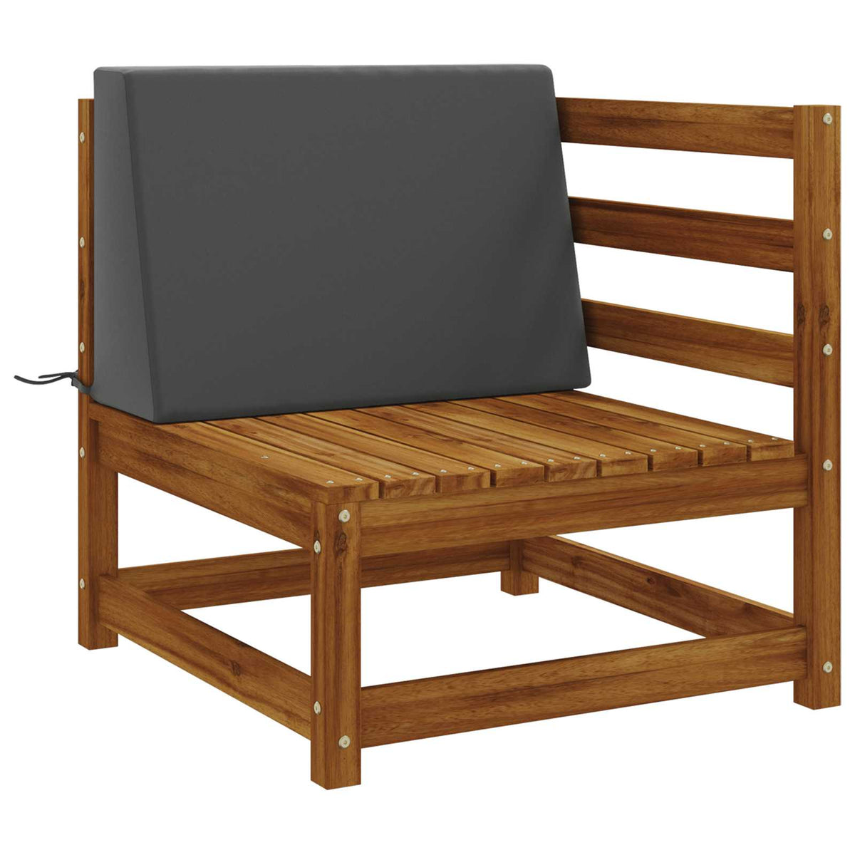 vidaXL Back cushion SOEST 100% Polyester Anthracite 60 x 20 x 40 cm