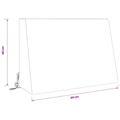 vidaXL Back cushion SOEST 100% Polyester Anthracite 60 x 20 x 40 cm