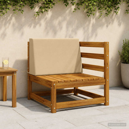 vidaXL Back cushion SOEST 100% Polyester Beige 60 x 20 x 40 cm