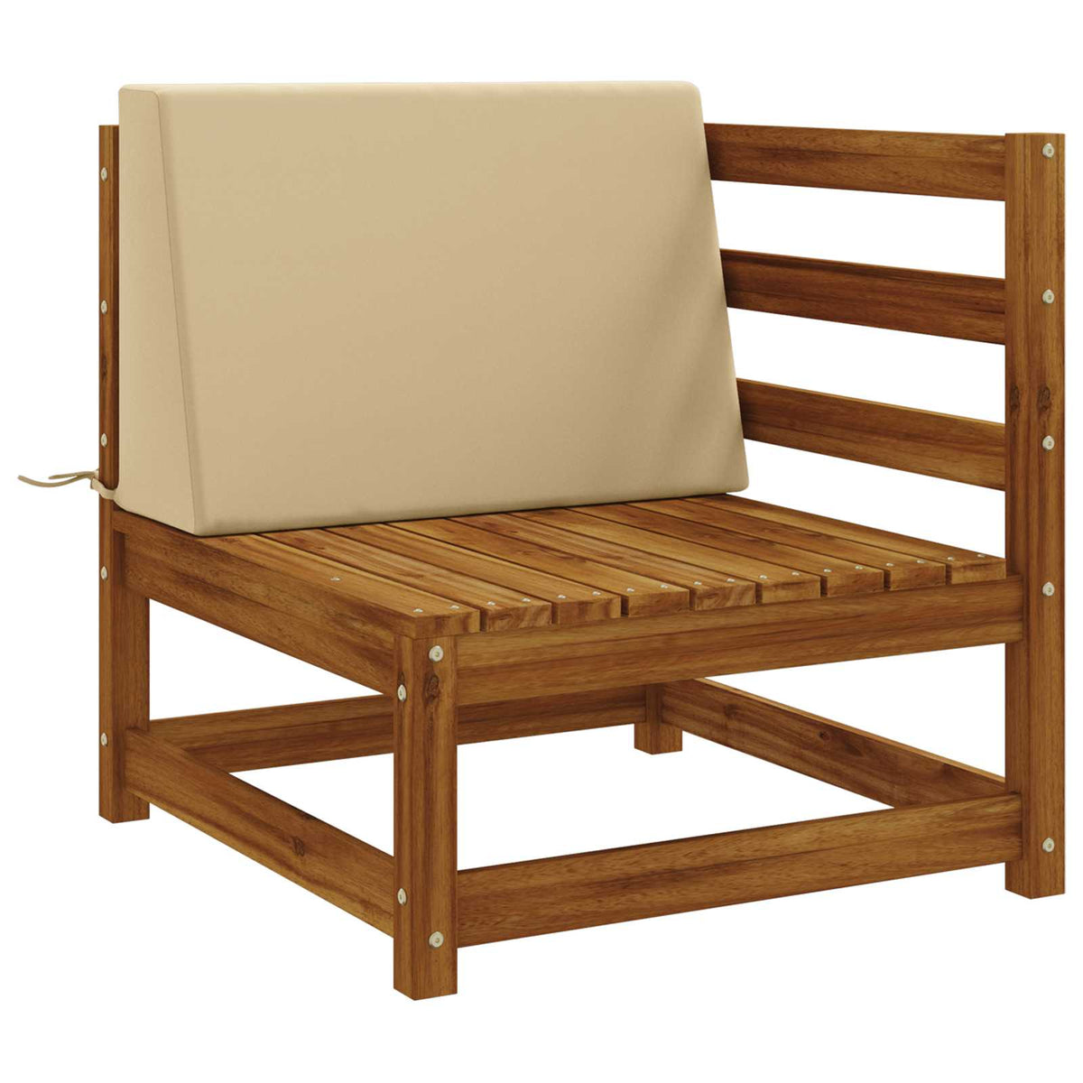 vidaXL Back cushion SOEST 100% Polyester Beige 60 x 20 x 40 cm