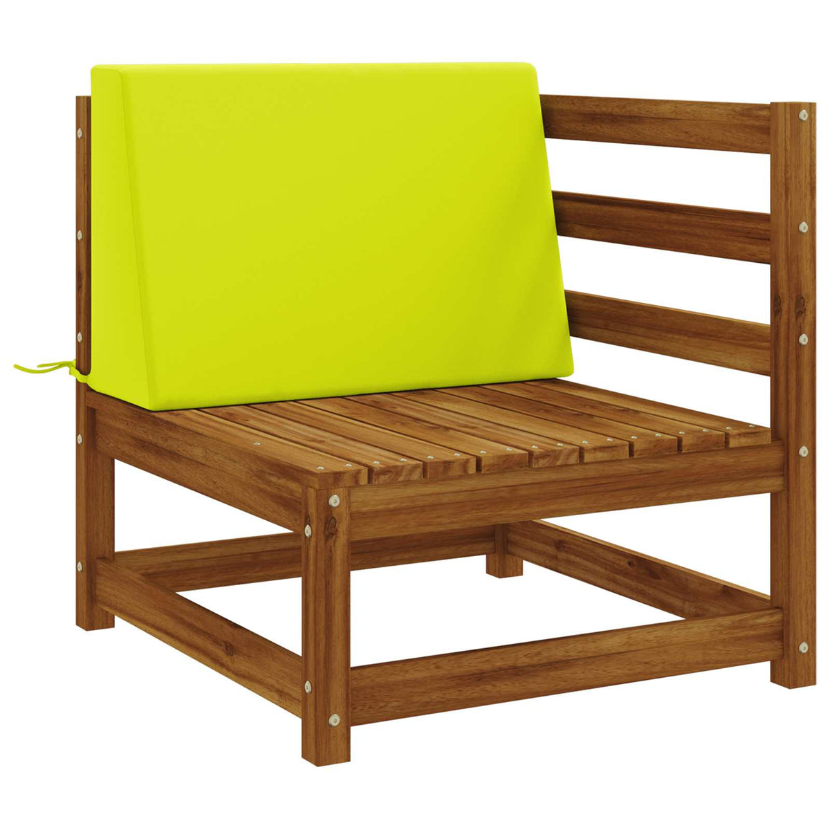 vidaXL Back cushion SOEST 100% Polyester Bright green 60 x 20 x 40 cm