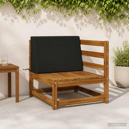 vidaXL Back cushion SOEST 100% Polyester Black 60 x 20 x 40 cm