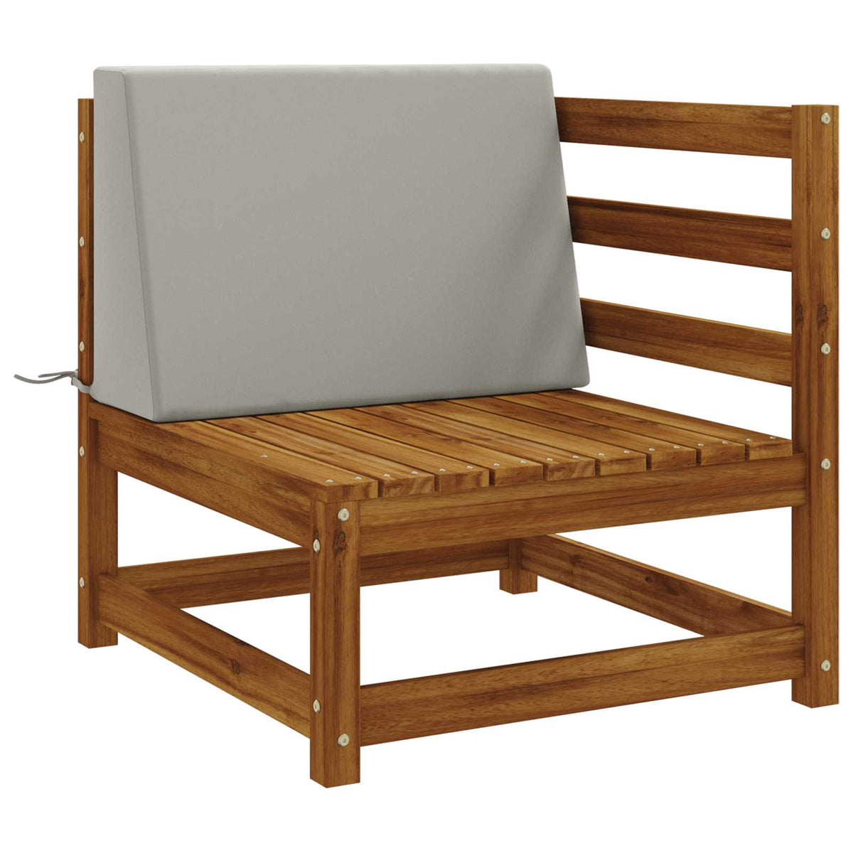 vidaXL Back cushion SOEST 100% Polyester Grey 60 x 20 x 40 cm