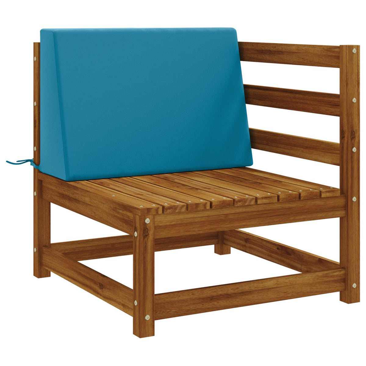 vidaXL Back cushion SOEST 100% Polyester Light blue 60 x 20 x 40 cm