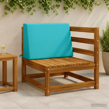 vidaXL Back cushion SOEST 100% Polyester Turquoise 60 x 20 x 40 cm