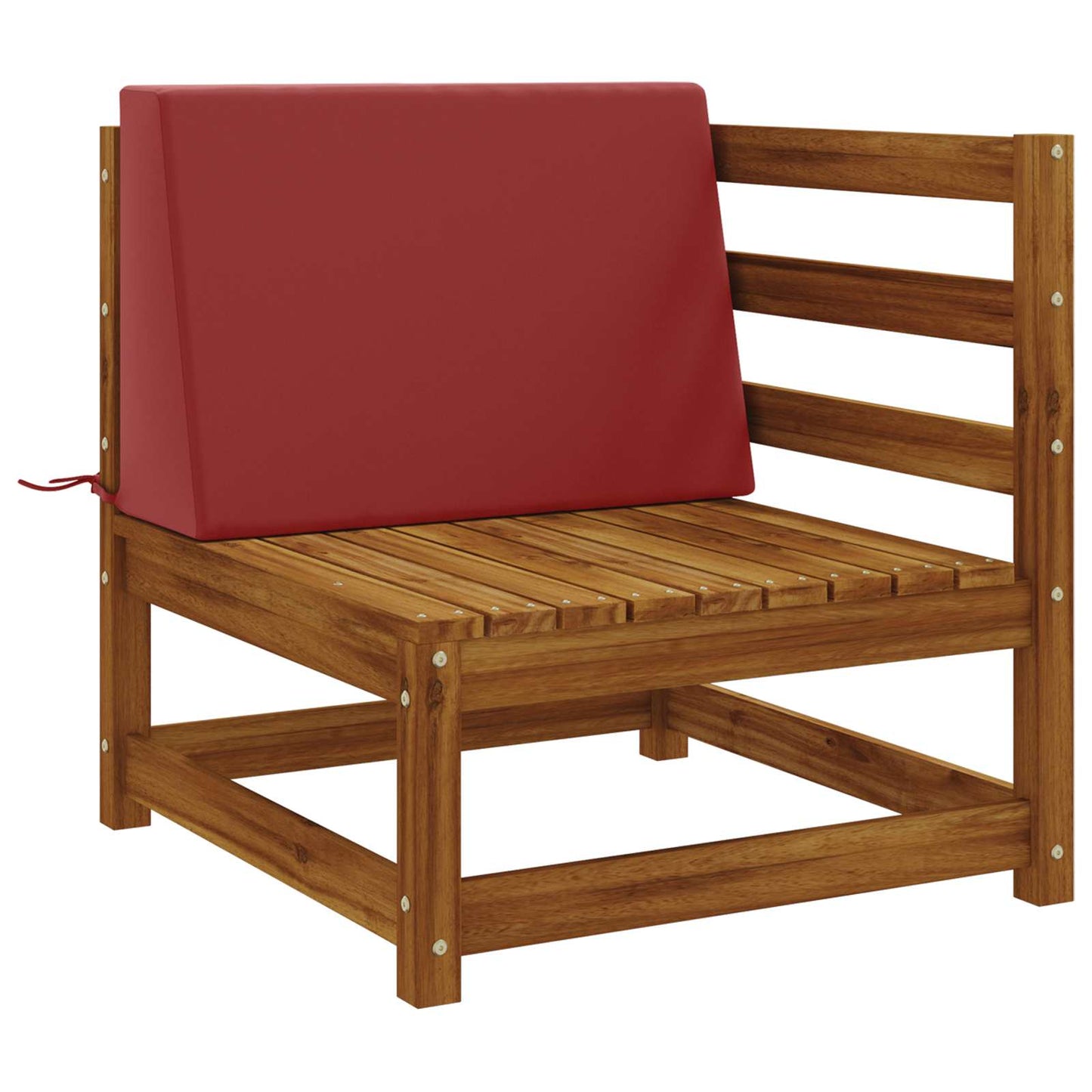 vidaXL Back cushion SOEST 100% Polyester Wine red 60 x 20 x 40 cm