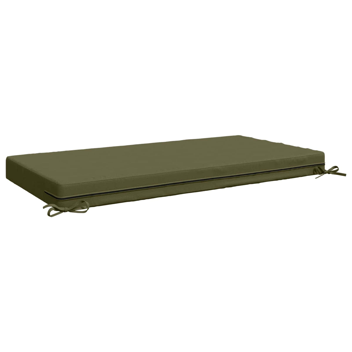 vidaXL Seat Cushion SOEST 100% Polyester Olive Green 120 x 80 x 10 cm