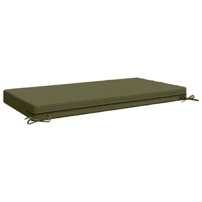 vidaXL Seat Cushion SOEST 100% Polyester Olive Green 120 x 80 x 10 cm