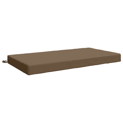 vidaXL Seat Cushion SOEST 100% Polyester Taupe 120 x 80 x 10 cm