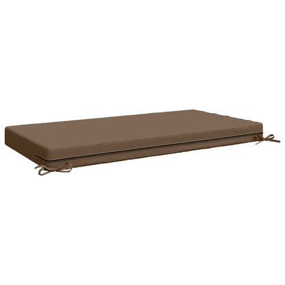 vidaXL Seat Cushion SOEST 100% Polyester Taupe 120 x 80 x 10 cm