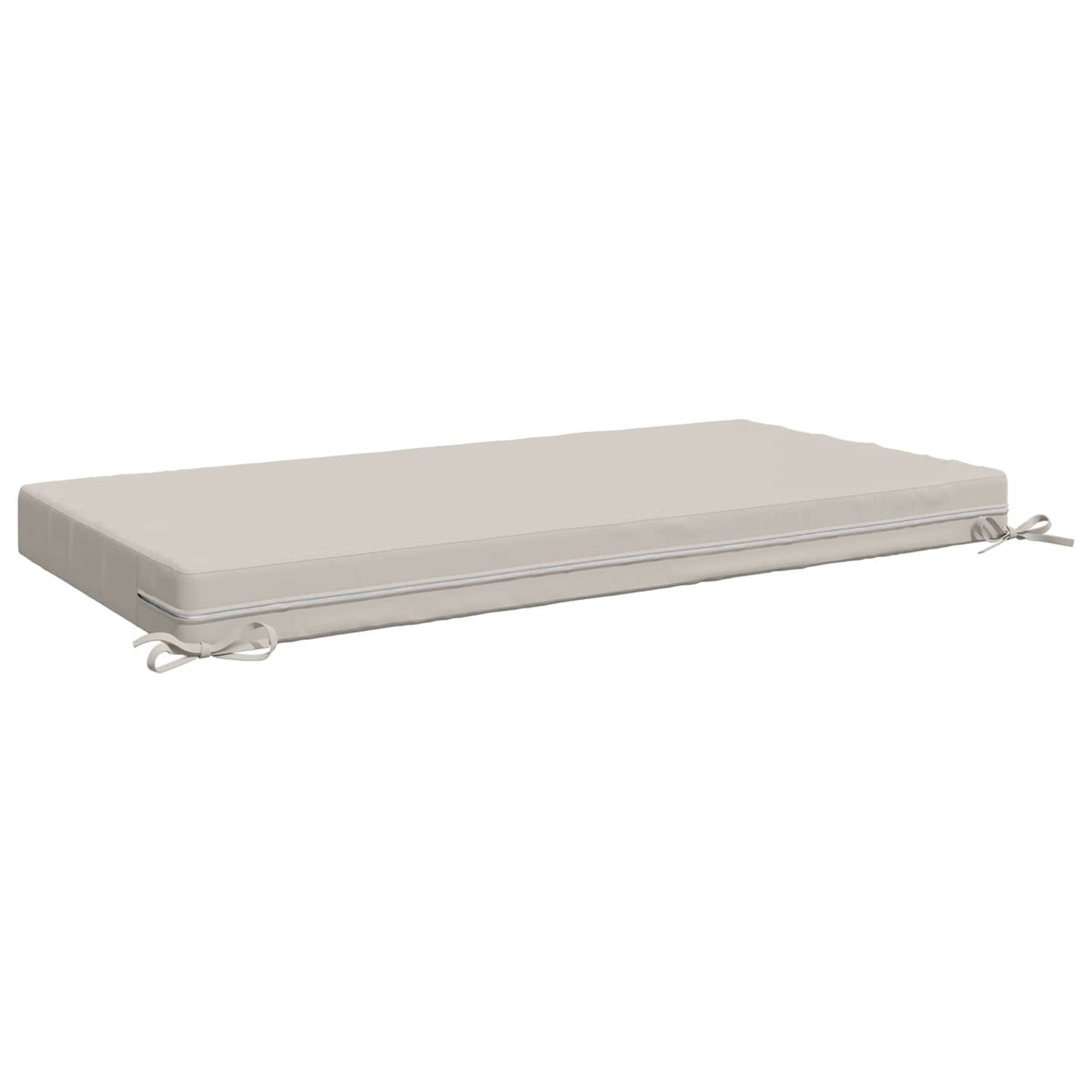 vidaXL Seat Cushion SOEST 100% Polyester White 120 x 80 x 10 cm