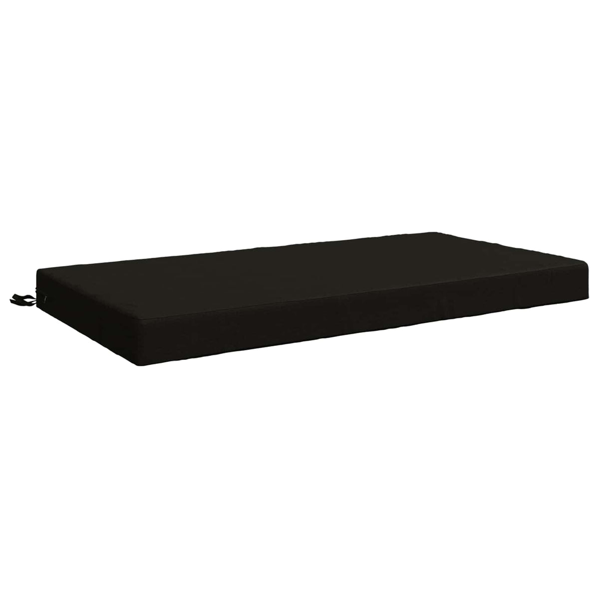 vidaXL Seat Cushion SOEST 100% Polyester Black 120 x 80 x 10 cm