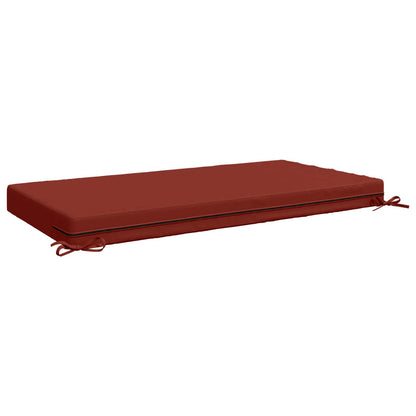 vidaXL Seat Cushion SOEST 100% Polyester Red 120 x 80 x 10 cm