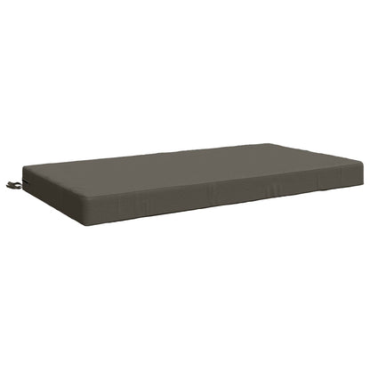 vidaXL Seat Cushion SOEST 100% Polyester Grey 120 x 80 x 10 cm
