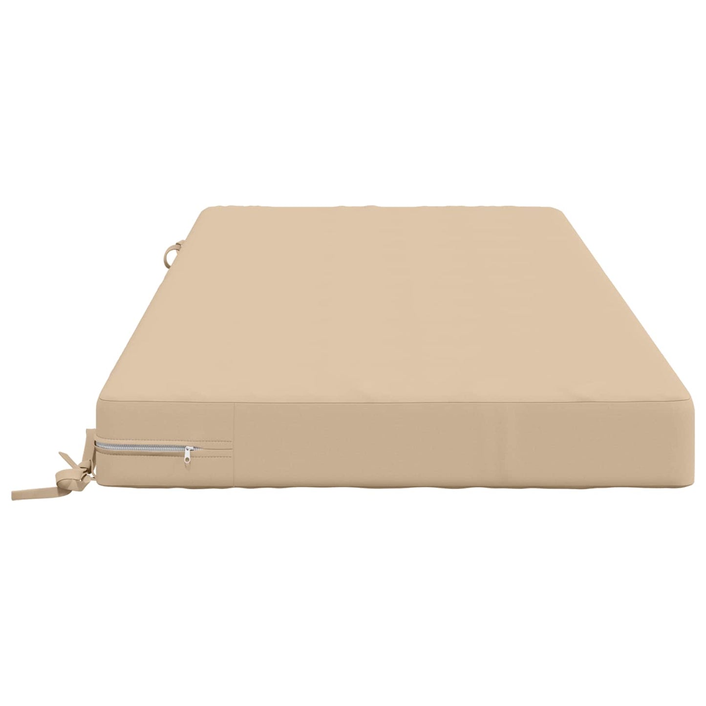 vidaXL Seat Cushion SOEST 100% Polyester Cream 120 x 80 x 10 cm