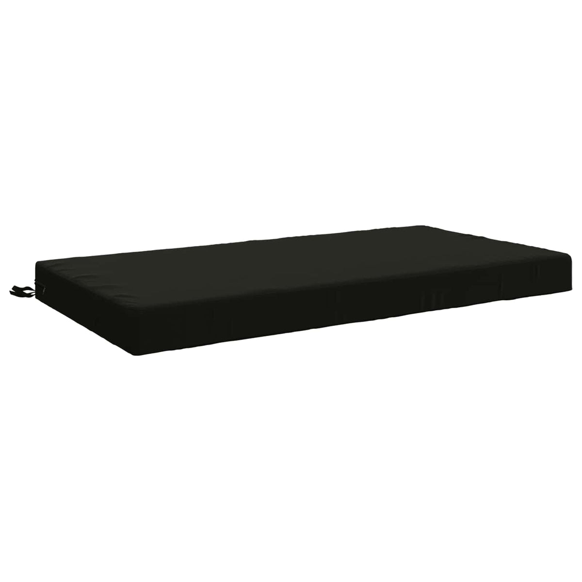 vidaXL Seat Cushion SOEST 100% Polyester Black 120 x 80 x 10 cm