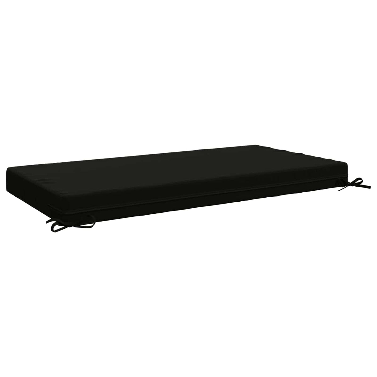 vidaXL Seat Cushion SOEST 100% Polyester Black 120 x 80 x 10 cm