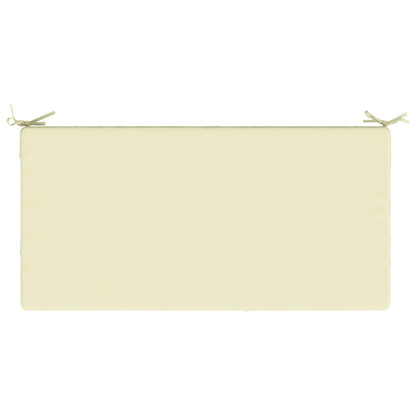 vidaXL Seat Cushion SOEST 100% Polyester Cream 120 x 80 x 10 cm
