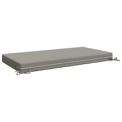 vidaXL Seat Cushion SOEST 100% Polyester Grey 120 x 80 x 10 cm