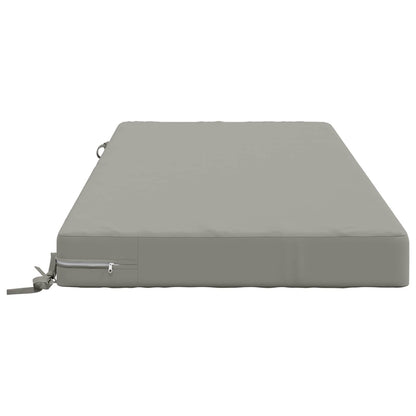 vidaXL Seat Cushion SOEST 100% Polyester Grey 120 x 80 x 10 cm