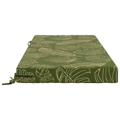vidaXL Seat Cushion SOEST 100% Polyester Leaf Design 120 x 80 x 10 cm