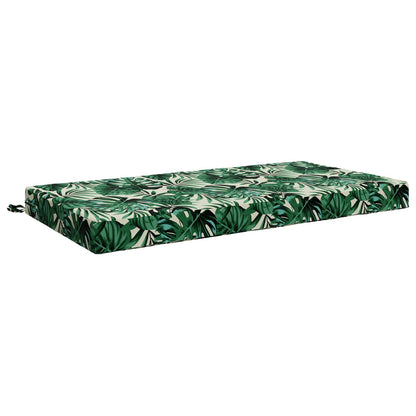 vidaXL Seat Cushion SOEST 100% Polyester Leaf Pattern 120 x 80 x 10 cm