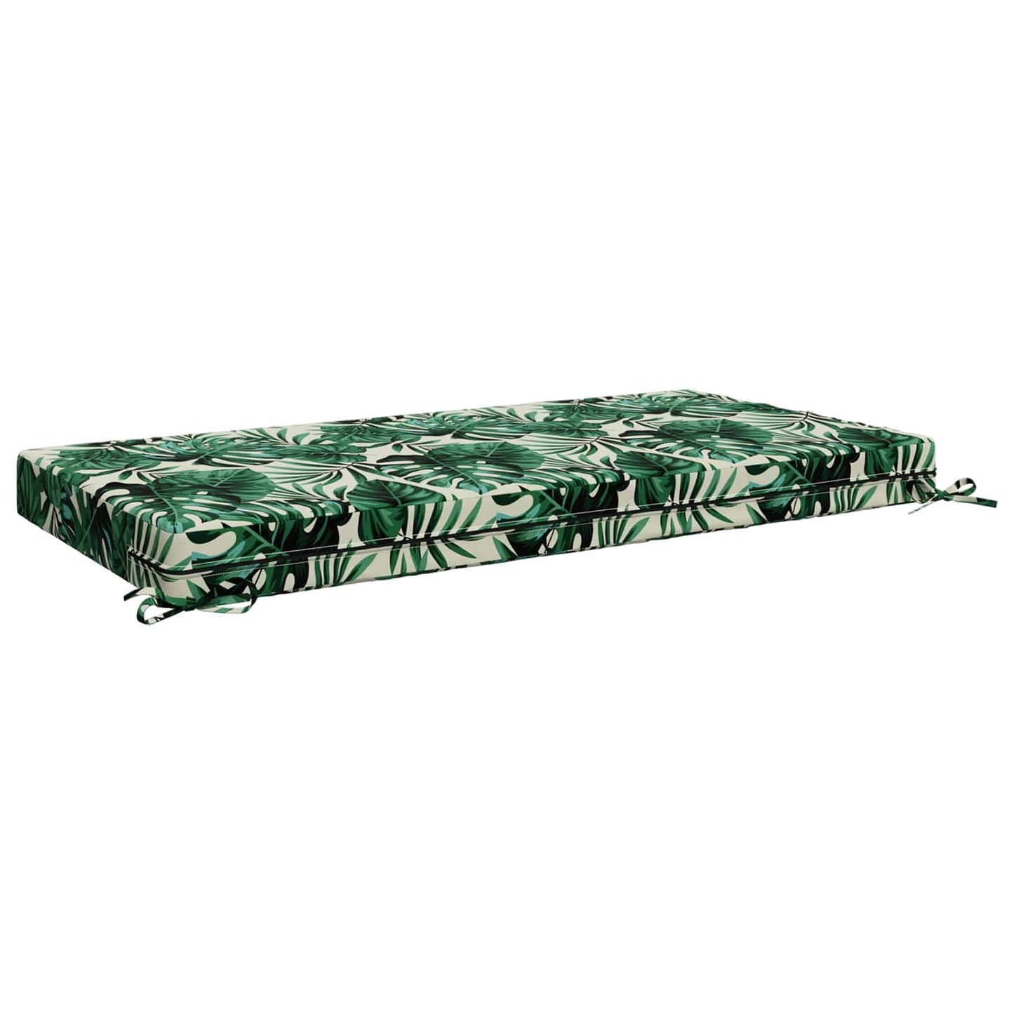 vidaXL Seat Cushion SOEST 100% Polyester Leaf Pattern 120 x 80 x 10 cm